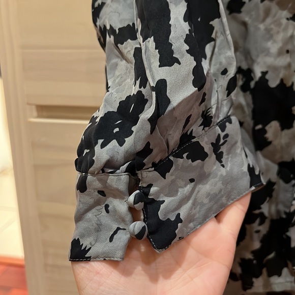 Grey and black blouse VINTAGE - Picture 3 of 5